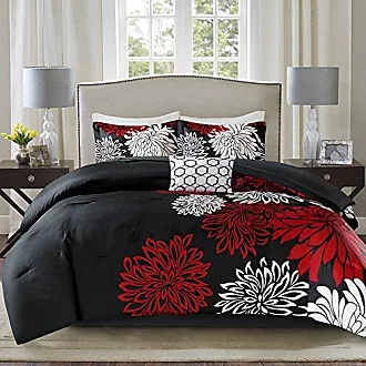 Loom and Mill Jacquard Comforter Set Floral Design, Elegant Princess Style  Comforter Queen Sets for Bedroom, Luxury Bedding Set with Euro Shams