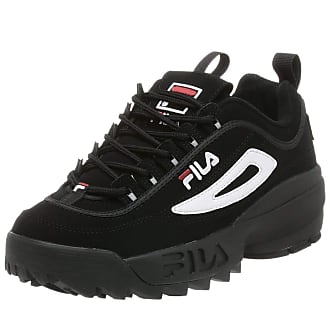 all white fila trainers