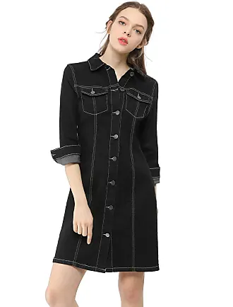 Unique Bargains Allegra K Women's Vintage Button Down Dress