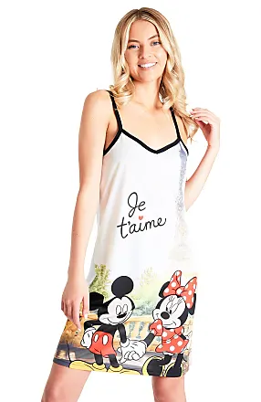 Camicia notte premaman donna ragazza disney in cotone con stampa di  topolino sulla pancia