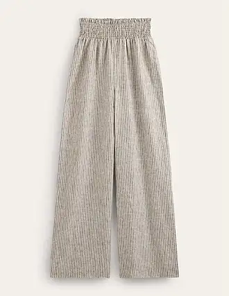 Linen Shirred Waist Pants - CORAL