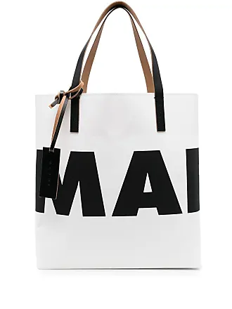 Marni logo-print tote bag - Neutrals