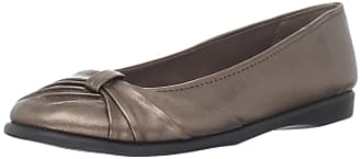 Easy Street Womens Giddy Ballet Flat,Bronze,5 M US