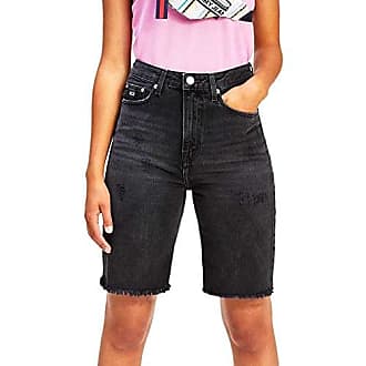 Knallblaue Shorts Shorts mit tiefer Taille Damen Kleidung Shorts Shorts mit tiefer Taille Denim & Co 