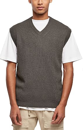 Urban Classics Herren Knit Slipover Pullover Sweater, darkshadow, M