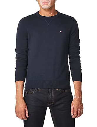 Blue Tommy Hilfiger Crew Neck Sweaters for Men | Stylight