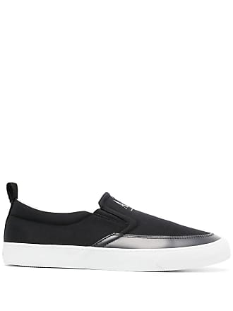 Armani Exchange Cotton Slip On Sneaker in Black for Men Mens Shoes Slip-on shoes Slippers 