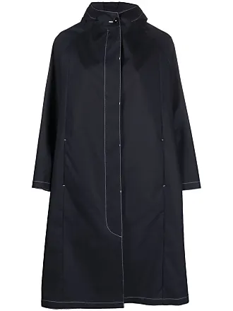 FURSAC classic-collar raincoat - Blue