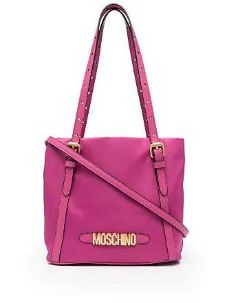 Moschino Women's Houndstooth Heartbeat Bag - Pink - Top Handle Bags