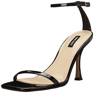 Nine West Womens Yess3 Heeled Sandal, Black Patent, 5.5