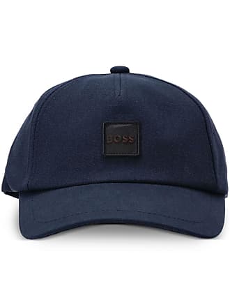 New Hugo Boss Black Label Men Unisex Baseball Cap Hat Big Blue White Logo  $155