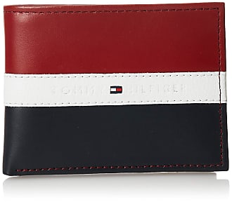 tommy hilfiger wallet red and blue