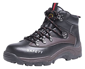 Santimon Safety Shoes for Men Work Boot Steel Toe Lightweight Ultra Breathable Industrial Footwear Black01 5 UK