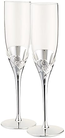 Lenox Heritage Home Decor Etched Champagne Flutes Set of 2 Vine & Gold Rim 10 H New in box