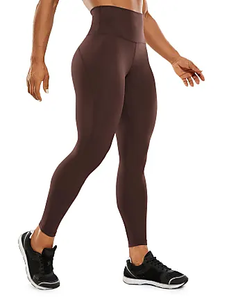CRZ YOGA cRZ YOgA Womens Naked Feeling Yoga Pants 25 Inches - 78 High  Waisted Workout Leggings Purple Taupe Small