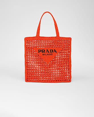 Plexi bag tote Prada Orange in Plastic - 36383390