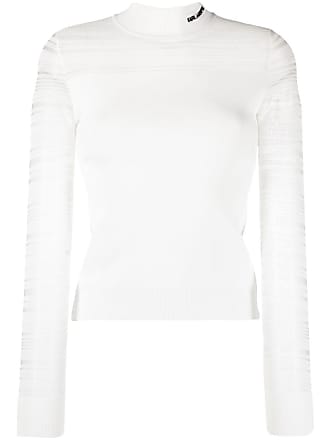 Karl Lagerfeld Jeans monogram-jacquard crew-neck Jumper - Farfetch