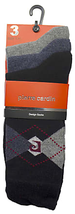 UK Size 7-11 7 Pairs Pierre Cardin Formal Cotton Blend Mens Socks Blue Shades