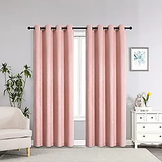 Regal Home Collections Amore Curtains 5-Piece Window Curtain Set - 54-Inch  W x 84-Inch L Panels with Attached Valance and 2 Tiebacks - Bedroom