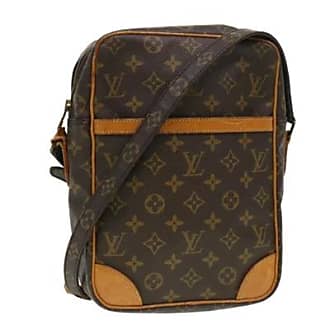 Louis Vuitton Vintage Tweedehands Bruine Canvas Louis Vuitton Crossbody Tas  White Dames 