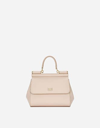 PINK DOLCE & GABBANA SMALL SICILY BAG IN DAUPHINE LEATHER