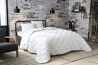 Pack oreiller et Couette de lit premium tempérée 350g blanc Aerelle soft  flex ABEIL Dimension - 220x240, OREILLER - 2 OREILLERS