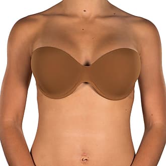 Perfection Secret Winged Bra - Backless Strapless Invisible Adhesive Wings A to E Cup (A, Brown)