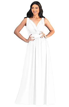 Koh Koh Plus Size Womens Long Sleeveless Flowy Bridesmaids Cocktail Party Evening Formal Sexy Summer Wedding Guest Ball Prom Gown Gowns Maxi Dress Dresses, Iv