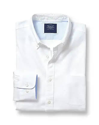 Tailored Fit White Pleated Dress Shirt