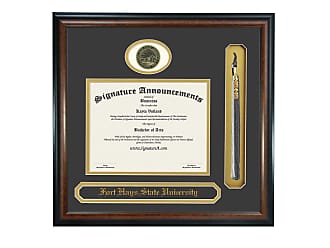 16 x 16 Signature Announcements Fort Valley State University Undergraduate Name & Tassel Graduation Diploma Frame Sculpted Foil Seal Cherry