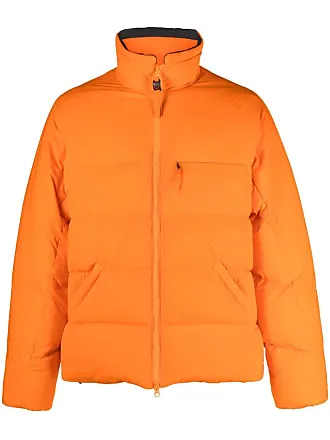 Men's winter quilted jacket - orange C124
