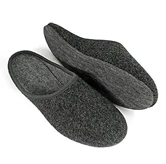 Pantoffelmann Couvre-chaussure en feutre avec semelle en caoutchouc I gris  jusqu'à la taille 46 I Couvre-chaussure pour éviter la saleté & rayures sur