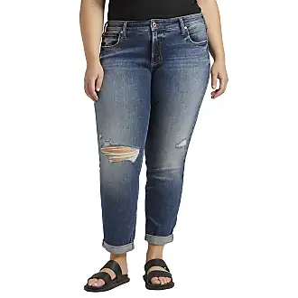 Silver Jeans Co. V-Front Mid Rise Wide Leg Jeans