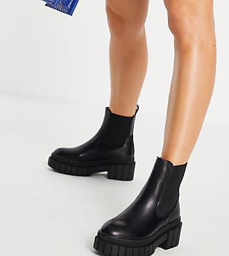 public desire innovator chunky chelsea boots in black