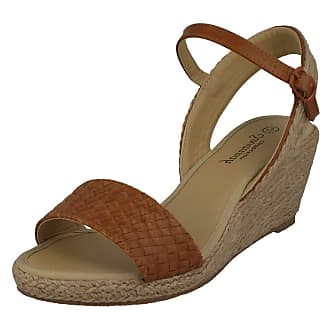 Ladies Savannah Beige Open Toe Sandals/Wedges UK Sizes 3-8 F10742