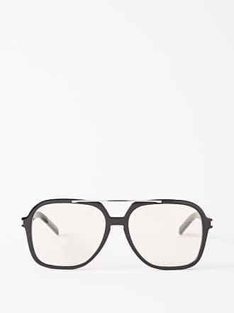 SL 569 Y Flat Brow Sunglasses in Black - Saint Laurent