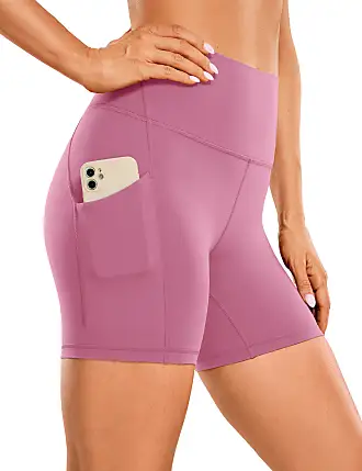 CRZ YOGA Crz Yoga Womens Butterluxe Biker Shorts 8 Inches - High Waisted  Workout Running Volleyball Spandex Yoga Shorts Deep Purple Small