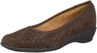 Soft Style Womens Rubi Pump, dark brown faux suede, 8.5 M US