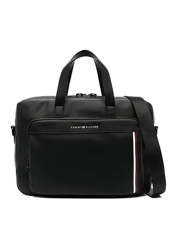 Tommy Hilfiger Coated Canvas Mini Reporter Bag in Black for Men