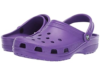 crocs purple fur