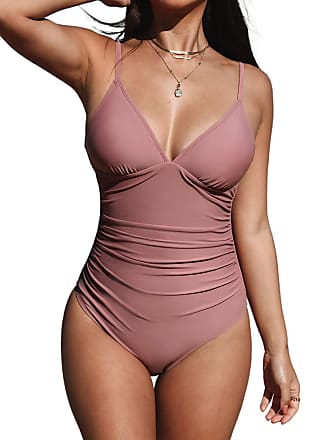 CUPSHE Women's One Piece Bathing Suits Swimsuits V Neck Cutout U