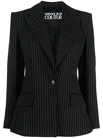 Versace Jeans Couture double-breasted notched-lapels blazer - Black