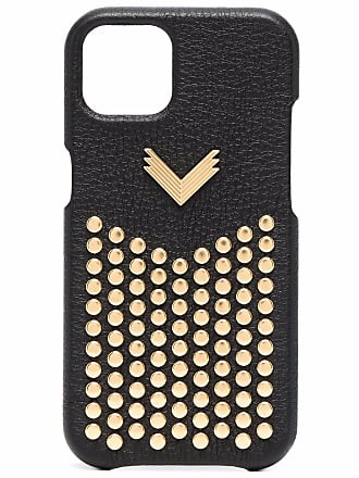 Manokhi Leather X Velante Stud-embellished Iphone 12 Pro Case in Black Womens Accessories Phone cases 
