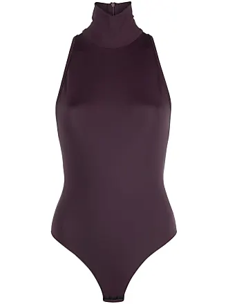 SKIMS Fits Everybody High Neck Bodysuit - Plum - Small