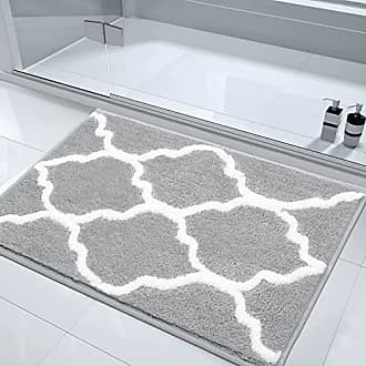HEBE Extra Long Bathroom Runner Rug Non-Slip Microfiber Bath Mat Rug Runner  for Bathroom Absorbent Kitchen Floor Rug Machine Washable,18x47.2 Inches
