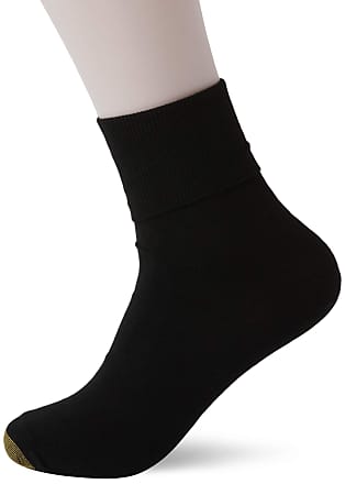 Gold Toe Womens Anklet Socks, 3-Pairs Casual, Black, Medium (Pack of 3)