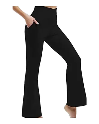 Yogalicious Womens Lux Laila Wide Leg Flare Pants - Black - Large