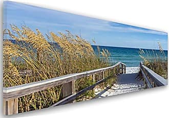 Leinwandbild Kunst-Druck 140x70 Bilder Landschaften Weg zum Strand