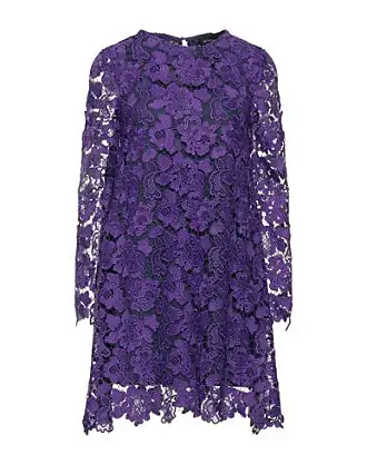 Gothic Dress Punk Purple Nets Cut Out Lace Speghetti Polyester