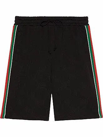 Gucci Gg Supreme Cotton Blend Shorts In Beige,multi